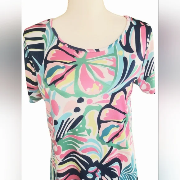 Abby Joy By Mango Tango Floral Burst Short Sleeve Mini Dress - Picture 6 of 8